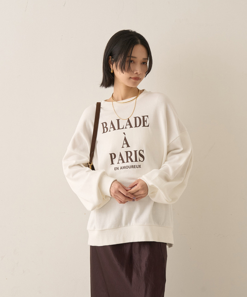 Rouge vif Anna（ルージュヴィフアンナ）の「裏毛ロゴタックスリーブスウェット（スウェット・レディース・サックスブルー/ネイビー/ホワイト・フリー）」の20枚目の写真