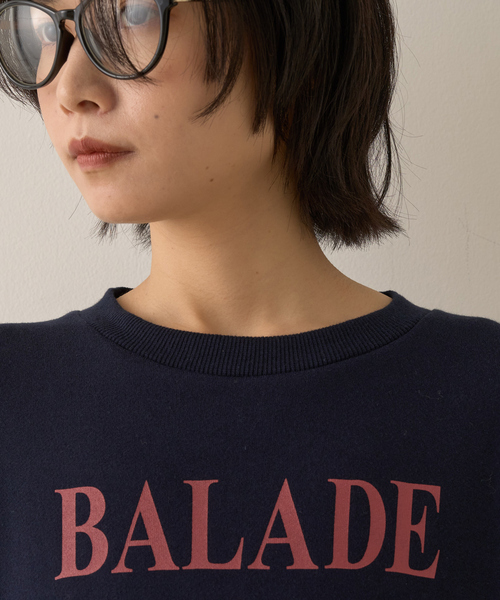 Rouge vif Anna（ルージュヴィフアンナ）の「裏毛ロゴタックスリーブスウェット（スウェット・レディース・サックスブルー/ネイビー/ホワイト・フリー）」の8枚目の写真