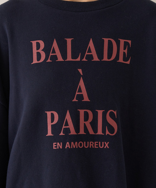 Rouge vif Anna（ルージュヴィフアンナ）の「裏毛ロゴタックスリーブスウェット（スウェット・レディース・サックスブルー/ネイビー/ホワイト・フリー）」の4枚目の写真