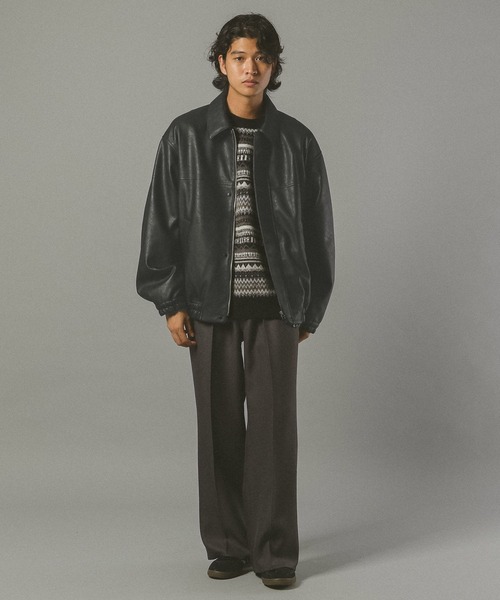 セール】シンセティックレザージャケット（ブルゾン）｜RAGEBLUE