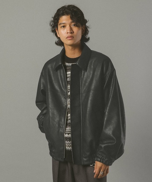 セール】シンセティックレザージャケット（ブルゾン）｜RAGEBLUE