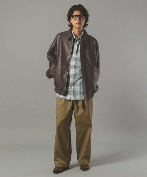 セール】シンセティックレザージャケット（ブルゾン）｜RAGEBLUE