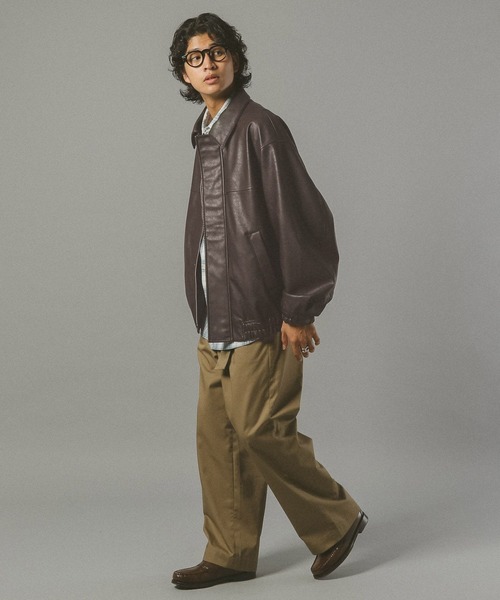 RAGEBLUE(レイジブルー)の「シンセティックレザージャケット(ブルゾン・メンズ・ブラック/ブラウン・SMALL/LARGE/MEDIUM)」の9枚目の写真