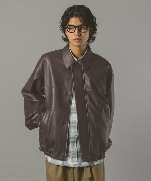 RAGEBLUE(レイジブルー)の「シンセティックレザージャケット(ブルゾン・メンズ・ブラック/ブラウン・SMALL/LARGE/MEDIUM)」の12枚目の写真