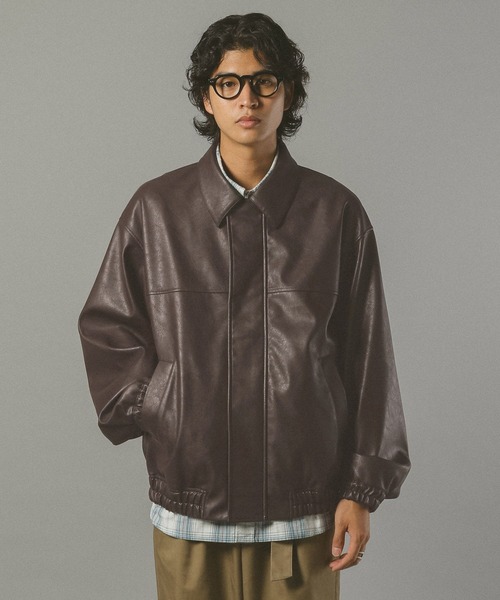セール】シンセティックレザージャケット（ブルゾン）｜RAGEBLUE