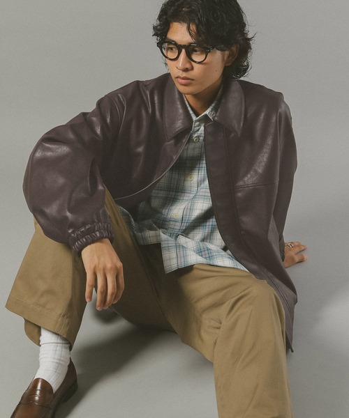 RAGEBLUE(レイジブルー)の「シンセティックレザージャケット(ブルゾン・メンズ・ブラック/ブラウン・SMALL/LARGE/MEDIUM)」の14枚目の写真