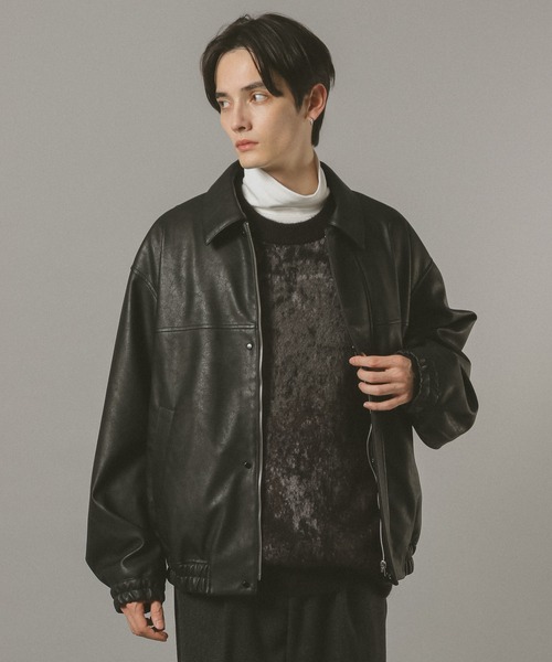 セール】シンセティックレザージャケット（ブルゾン）｜RAGEBLUE