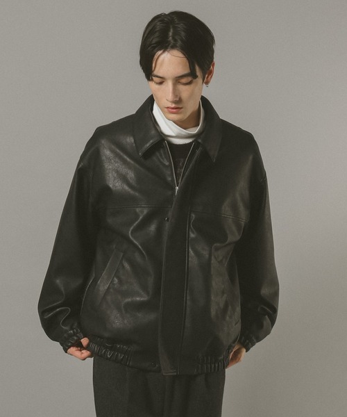 セール】シンセティックレザージャケット（ブルゾン）｜RAGEBLUE