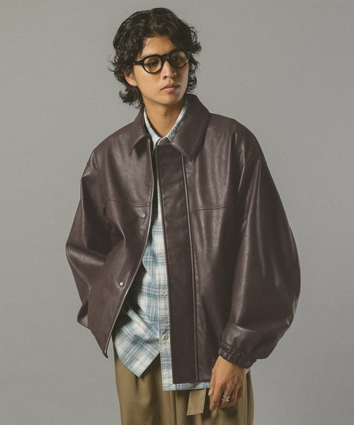 セール】シンセティックレザージャケット（ブルゾン）｜RAGEBLUE