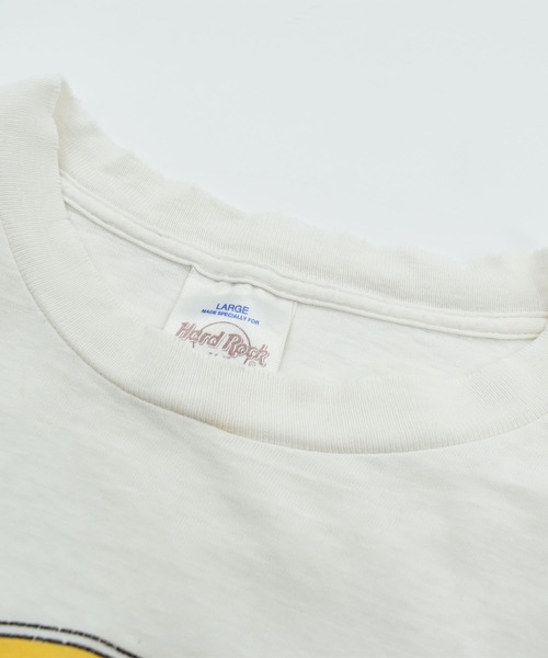 VINTAGE(ヴィンテージ)の「【USED】90’s HARD ROCK CAFE 企業ロゴ Tシャツ USA製(Tシャツ/カットソー・メンズ・ホワイト・LARGE)」の5枚目の写真