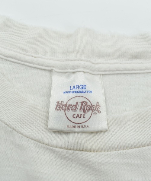 VINTAGE(ヴィンテージ)の「【USED】90’s HARD ROCK CAFE 企業ロゴ Tシャツ USA製(Tシャツ/カットソー・メンズ・ホワイト・LARGE)」の4枚目の写真