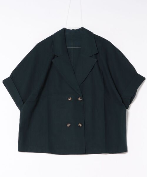 Vin 麻混ハーフスリーブジャケット Vin｜麻混ハーフスリーブジャケット | Rakuten Fashion(楽天
