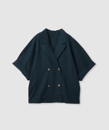 Mac-House | Idnes レーヨン麻混ハーフスリーブジャケット(その他アウター)