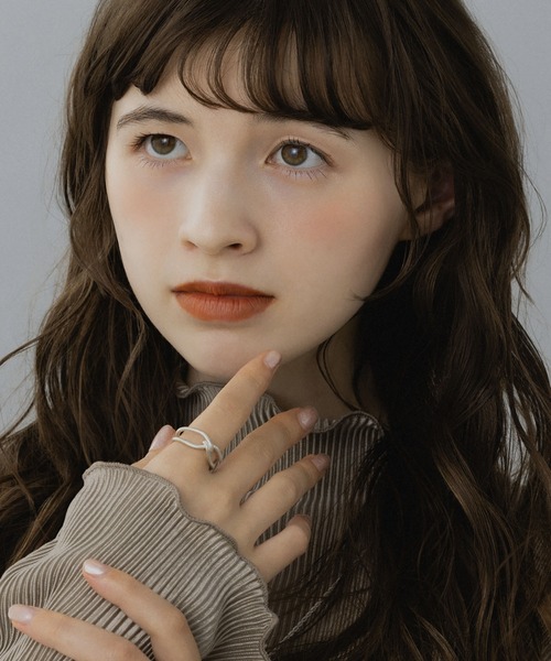 LA MUe（ラミュー）の「【LA MUE】マットクロスリング（リング・レディース・シルバー/ゴールド・FREE）」の3枚目の写真