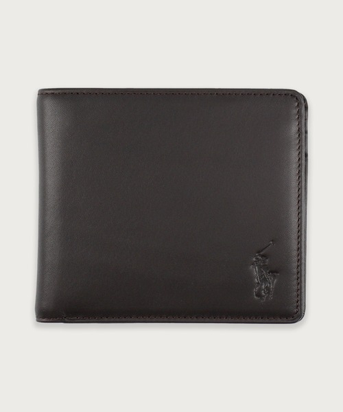 POLO RALPH LAUREN（ポロ ラルフ ローレン）の「カーフレザー ビルフォールド コイン ウォレット（財布・メンズ・ネイビー/ブラック/ダークブラウン/ブラック系その他・FREE）」の3枚目の写真