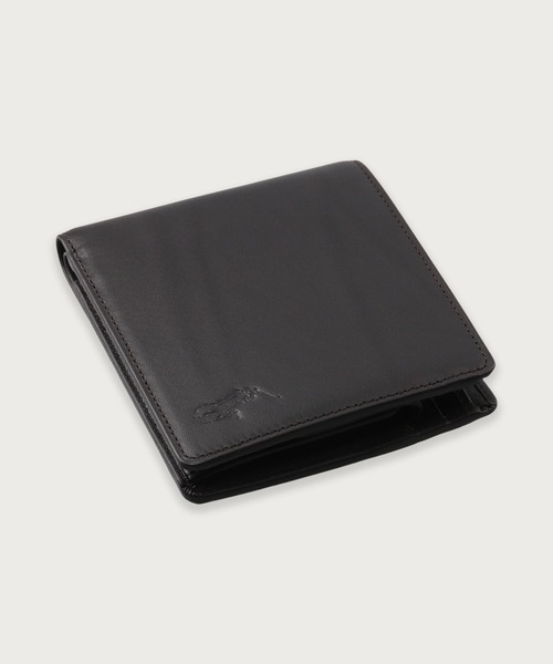 POLO RALPH LAUREN（ポロ ラルフ ローレン）の「カーフレザー ビルフォールド コイン ウォレット（財布・メンズ・ネイビー/ブラック/ダークブラウン/ブラック系その他・FREE）」の12枚目の写真