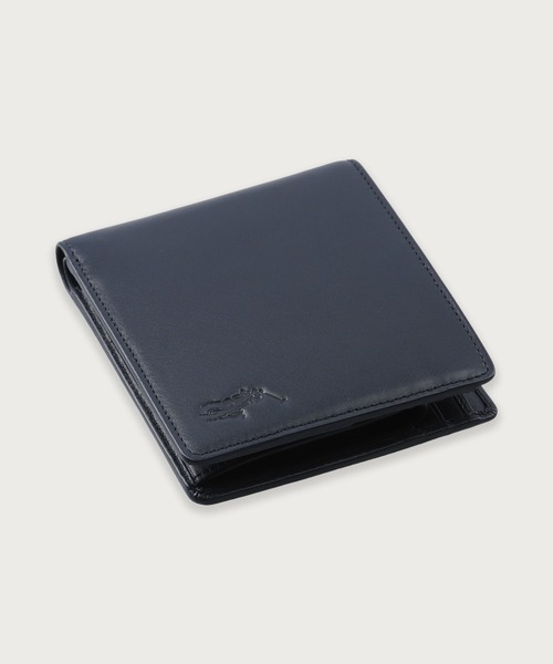 POLO RALPH LAUREN（ポロ ラルフ ローレン）の「カーフレザー ビルフォールド コイン ウォレット（財布・メンズ・ネイビー/ブラック/ダークブラウン/ブラック系その他・FREE）」の16枚目の写真