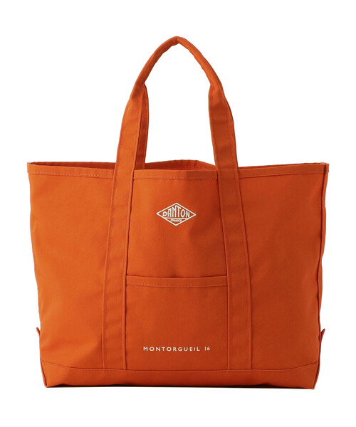 DANTON（ダントン）の「CANVAS MARCHE BAG〈MONTORGUEIL〉（トートバッグ・レディース・ベージュ/チャコール/オレンジ/アイボリー/ブラック/ブルー・-）」の6枚目の写真