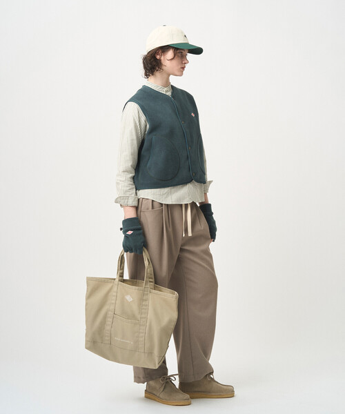 DANTON（ダントン）の「CANVAS MARCHE BAG〈MONTORGUEIL〉（トートバッグ・レディース・ベージュ/チャコール/オレンジ/アイボリー/ブラック/ブルー・-）」の10枚目の写真