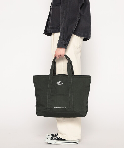DANTON（ダントン）の「CANVAS MARCHE BAG〈MONTORGUEIL〉（トートバッグ・レディース・ベージュ/チャコール/オレンジ/アイボリー/ブラック/ブルー・-）」の20枚目の写真