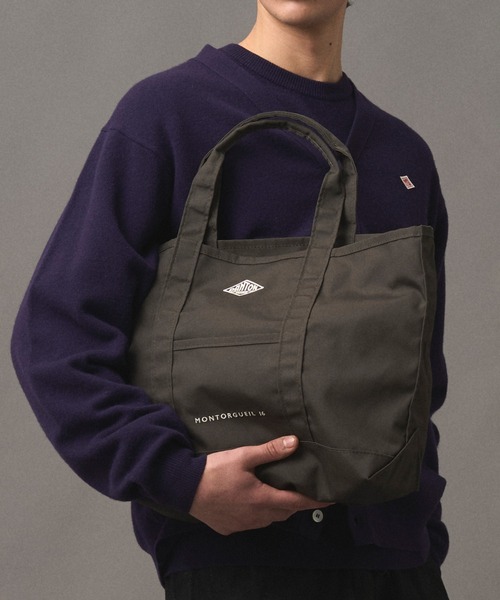 DANTON（ダントン）の「CANVAS MARCHE BAG〈MONTORGUEIL〉（トートバッグ・レディース・ベージュ/チャコール/オレンジ/アイボリー/ブラック/ブルー・-）」の4枚目の写真