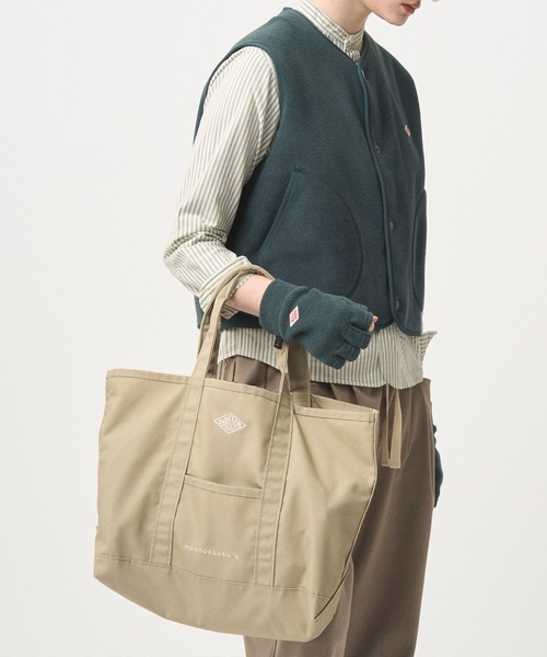 DANTON（ダントン）の「CANVAS MARCHE BAG〈MONTORGUEIL〉（トートバッグ・レディース・ベージュ/チャコール/オレンジ/アイボリー/ブラック/ブルー・-）」の9枚目の写真