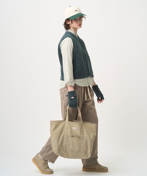 DANTON（ダントン）の「CANVAS MARCHE BAG〈MONTORGUEIL〉（トートバッグ・レディース・ベージュ/チャコール/オレンジ/アイボリー/ブラック/ブルー・-）」の11枚目の写真