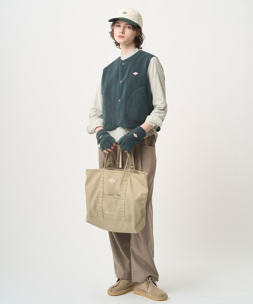 DANTON（ダントン）の「CANVAS MARCHE BAG〈MONTORGUEIL〉（トートバッグ・レディース・ベージュ/チャコール/オレンジ/アイボリー/ブラック/ブルー・-）」の12枚目の写真