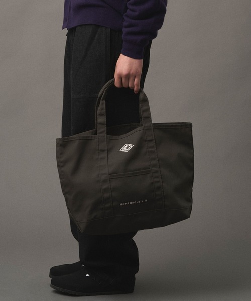 DANTON（ダントン）の「CANVAS MARCHE BAG〈MONTORGUEIL〉（トートバッグ・レディース・ベージュ/チャコール/オレンジ/アイボリー/ブラック/ブルー・-）」の7枚目の写真