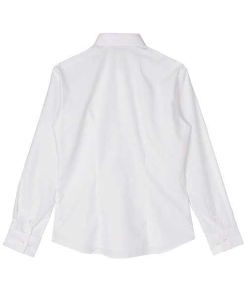 TOKYO SHIRTS（トウキョウシャツ）の「形態安定ノーアイロン レギュラー 長袖ビジネスワイシャツ（ビジネスシャツ・レディース・ホワイト・LL/S/M/L/XL/XS）」の2枚目の写真