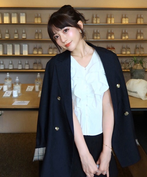 くるみ×Cherir Mignonコラボ】LADY CHECK / STRIPE JACKET