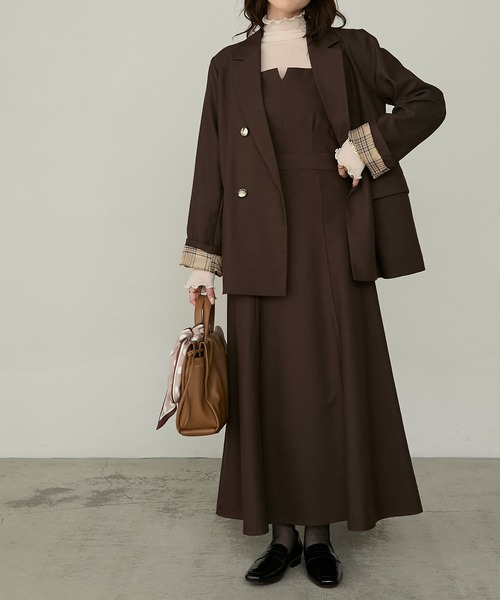 くるみ×Cherir Mignonコラボ】LADY CHECK JACKET《セットアップ対応