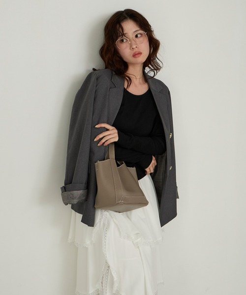 セール】【くるみ×Cherir Mignonコラボ】LADY CHECK / STRIPE JACKET