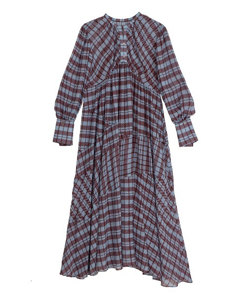 IRREGULAR PLAID PATTERN DRESS（ワンピース）｜Ameri（アメリ）の