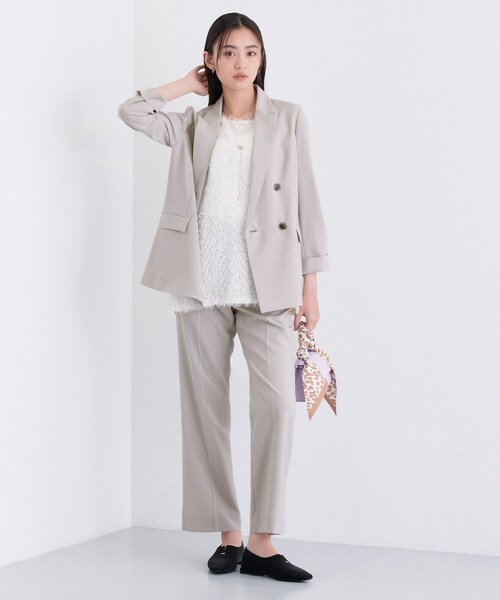 INDIVI（インディヴィ）の「【UVケア】ライトスリムストレートパンツ（その他パンツ・レディース・ナチュラル/ネイビー・40/38/36/15 /13/05/03/19）」の5枚目の写真