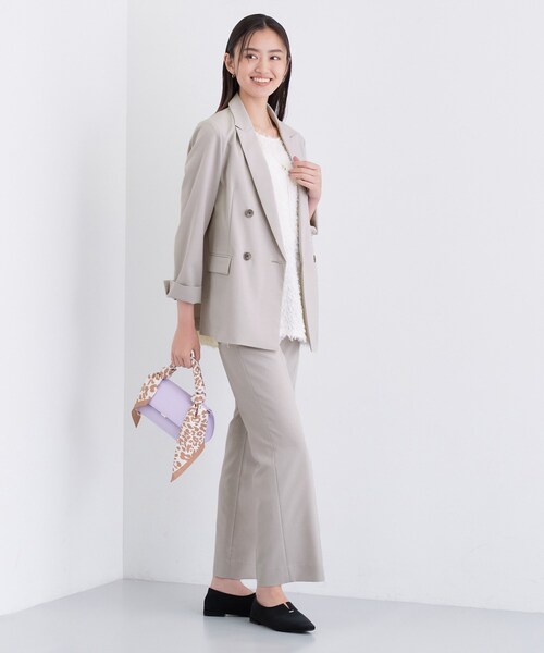 INDIVI（インディヴィ）の「【UVケア】ライトスリムストレートパンツ（その他パンツ・レディース・ナチュラル/ネイビー・40/38/36/15 /13/05/03/19）」の6枚目の写真