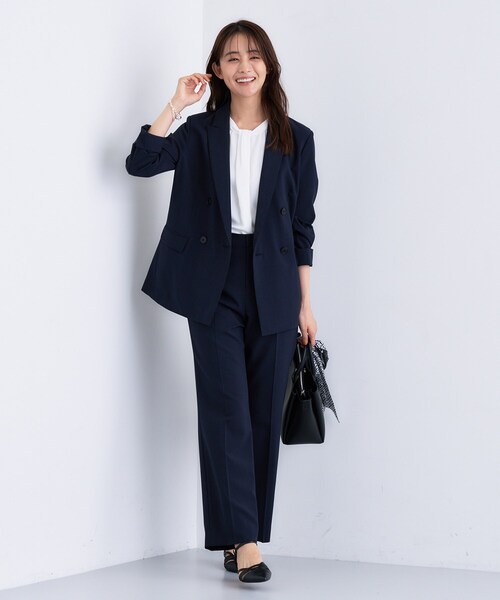 INDIVI（インディヴィ）の「【UVケア】ライトスリムストレートパンツ（その他パンツ・レディース・ナチュラル/ネイビー・40/38/36/15 /13/05/03/19）」の8枚目の写真