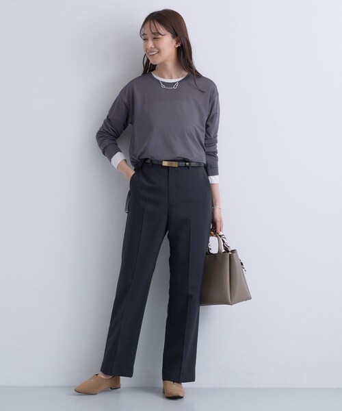 INDIVI（インディヴィ）の「【UVケア】ライトスリムストレートパンツ（その他パンツ・レディース・ナチュラル/ネイビー・40/38/36/15 /13/05/03/19）」の10枚目の写真