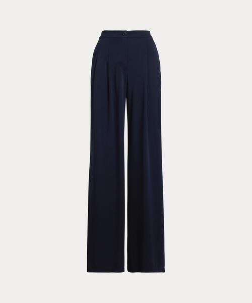 LAUREN RALPH LAUREN（ローレン ラルフ ローレン）の「プリーテッド ストレッチ ジャージー ワイドレッグ パンツ（その他パンツ・レディース・ネイビー系1・00/6/4/0/2）」の7枚目の写真