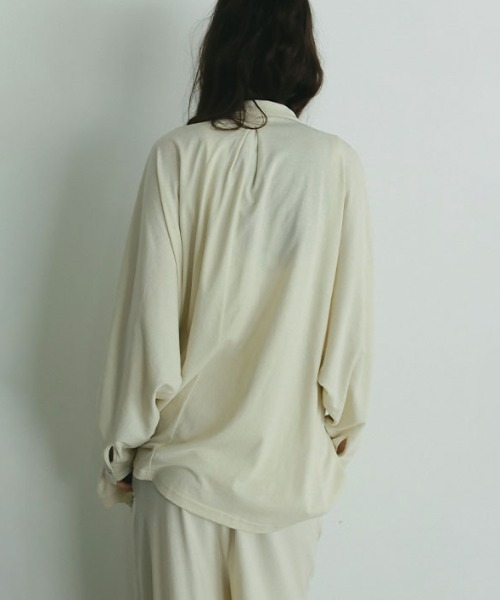 ETRE TOKYO（エトレトウキョウ）の「フロントファスナーカットシャツ（シャツ/ブラウス・レディース・ブラウン/チャコール/クリーム・FREE）」の6枚目の写真