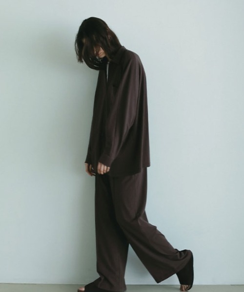 ETRE TOKYO（エトレトウキョウ）の「フロントファスナーカットシャツ（シャツ/ブラウス・レディース・ブラウン/チャコール/クリーム・FREE）」の14枚目の写真