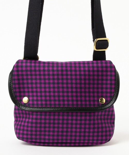 BRADY（ブレディー）の「BRADY / AVON MINI WOOL CHECK（ショルダーバッグ・レディース・パープル・ONE SIZE）」の4枚目の写真
