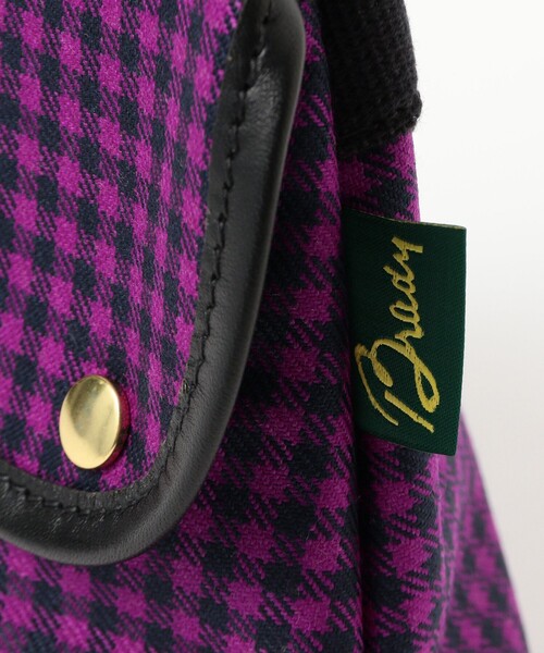 BRADY（ブレディー）の「BRADY / AVON MINI WOOL CHECK（ショルダーバッグ・レディース・パープル・ONE SIZE）」の6枚目の写真