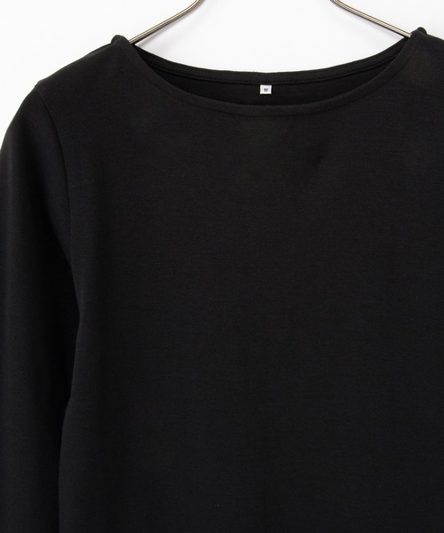 Honeys(ハニーズ)の「オーガニックボート衿T(Tシャツ/カットソー・レディース・ベージュ系その他/ボルドー/ブラック/ブラウン系その他/グレー系その他/オフホワイト/ネイビー系・L/LL/M/S)」の11枚目の写真