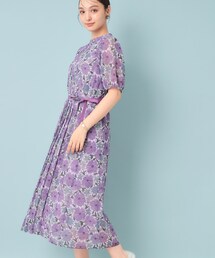 Sunauna | 【&yours project／SS～L】レース柄プリーツワンピース(ワンピース)