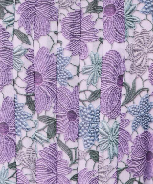 セール】【&yours project／SS～L】レース柄プリーツワンピース