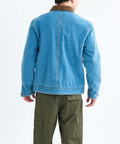 RVCA(ルーカ)の「RVCA メンズ POST DAYSHIFT JACKET ジャケット 【2025年秋冬モデル】/ルーカコーデュロイ襟デニムワークジャケット(ブルゾン・メンズ・ブルー・SMALL/LARGE/MEDIUM/X-LARGE)」の2枚目の写真
