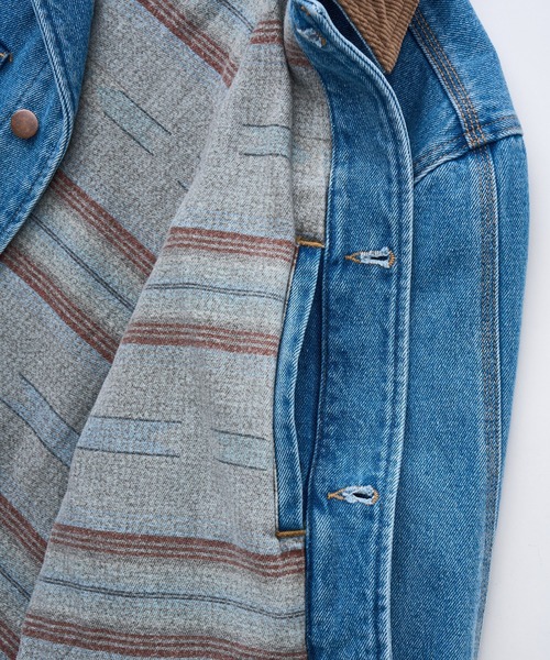 RVCA(ルーカ)の「RVCA メンズ POST DAYSHIFT JACKET ジャケット 【2025年秋冬モデル】/ルーカコーデュロイ襟デニムワークジャケット(ブルゾン・メンズ・ブルー・SMALL/LARGE/MEDIUM/X-LARGE)」の9枚目の写真