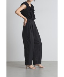 &. NOSTALGIA | サイドギャザーワイドパンツ(デニムパンツ)