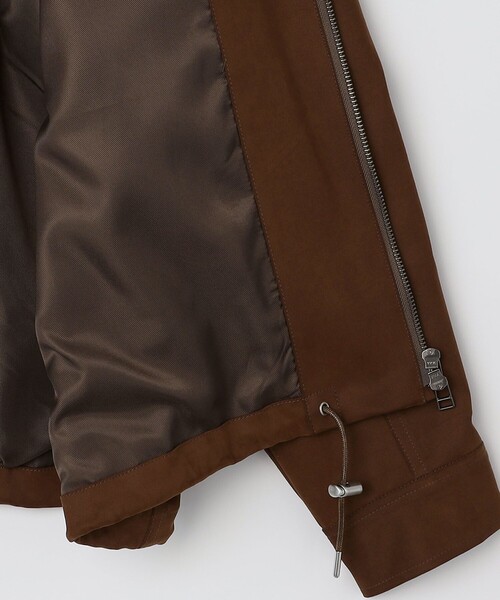 SHIPS any（シップス エニィ）の「SHIPS any: フェイクスエード(ポリエステル) バックタック ドロスト ショート ブルゾン◇（ブルゾン・メンズ・ブラック/ブラウン・LARGE/MEDIUM）」の16枚目の写真